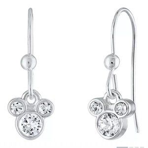 Mickey Mouse Disney rhinestone earrings bling rare